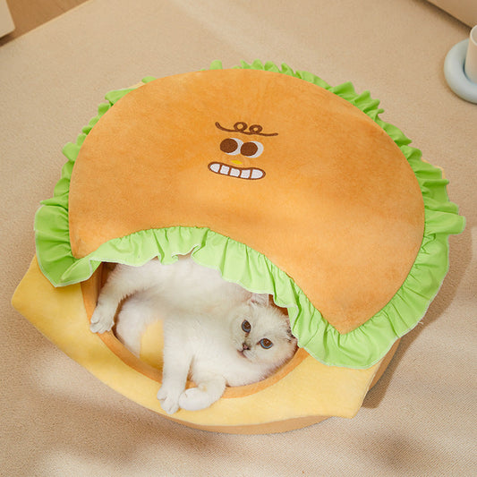 HKM-8435389 All-Season Warm Cat House with Detachable Design for Comfort and Convenience