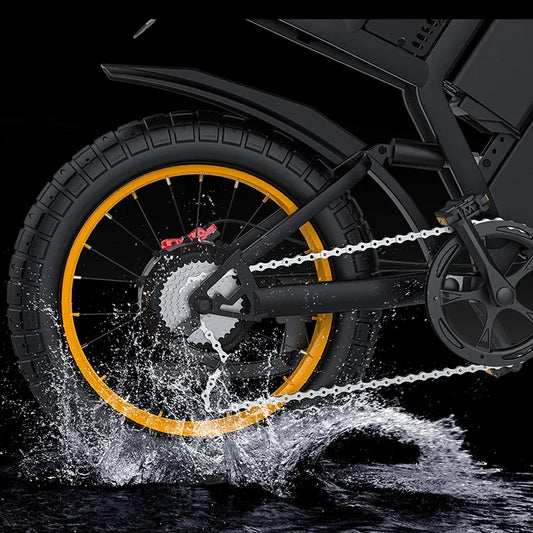 HKM-844563 60V 2000W Dual Battery Electric Bike with Hydraulic Brakes and Aluminum Frame, Max Speed 60km/h, Suitable for Heights 5'1" to 6'5"