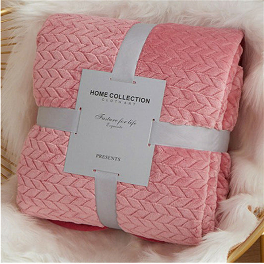 HKM-850771 Solid Color Flannel Blanket for Kids - Available in Multiple Sizes and Colors