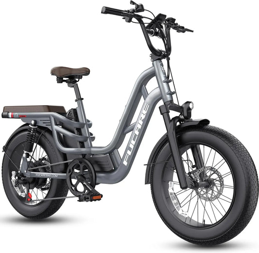 HKM-851091 Step Through Aluminum Alloy Electric Bike, 48V 20Ah, 7-Speed, 20-Inch Wheel, Hydraulic Brake, 180kg Load Capacity