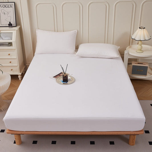 HKM-851603 Solid Color Cotton Mattress Cover Set in Multiple Sizes