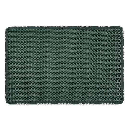 HKM-8516797 Double Layer Rice-Shaped Cat Litter Mat, Waterproof EVA, Litter Trap with Special Holes, Easy Clean, 21 x 14 inches