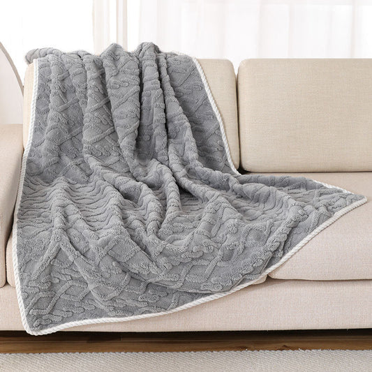 HKM-8521533 Thick Warm Waterproof Plush Blanket for Dogs and Cats - Soft Cozy Winter Throw, Machine Washable, Multiple Sizes Available
