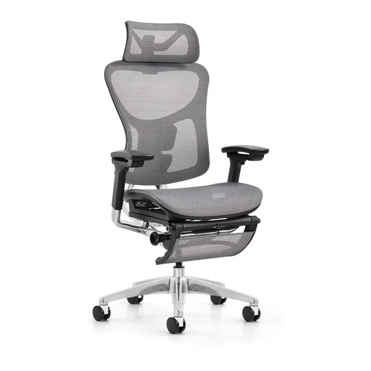 HKM-853523 Ergonomic High Back Office Chair with Adjustable 4D Armrests and Reclining Feature - Full Mesh Design