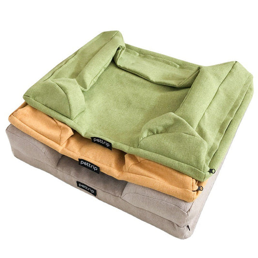 HKM-8569021 Removable and Washable Wire Pet Kennel for Small Dogs - Available in Gray, Yellow, and Green