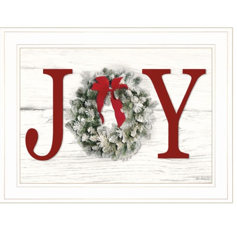 HKM-857811 Christmas Joy Framed Print by Lori Deiter, Ready to Hang, Multicolor, 21x15 Inches