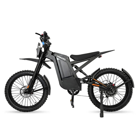 HKM-858451 2000W 48V Electric Mountain Bike with 30AH Lithium Battery, 14-inch Fat Tires, Hydraulic Disc Brakes, 7-Speed Gears