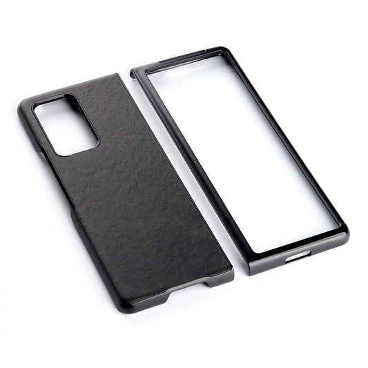 HKM-859923 Two-Color Cow Pattern Folding Screen Phone Case for Samsung Z Fold 2 5G