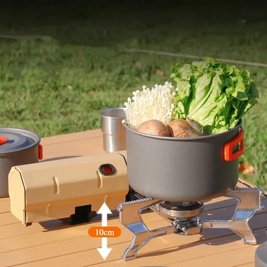 HKM-861331 Folding Gas Stove with Adjustable Flame for Outdoor Camping Activities