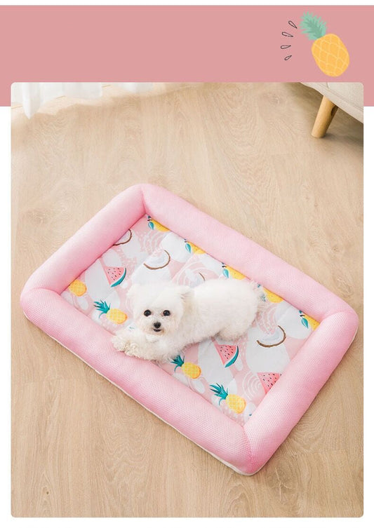 HKM-8617277 Cozy Printed Fruit Enclosure Nest for Small Pets - Breathable Mesh Fabric & High Resilience Filling