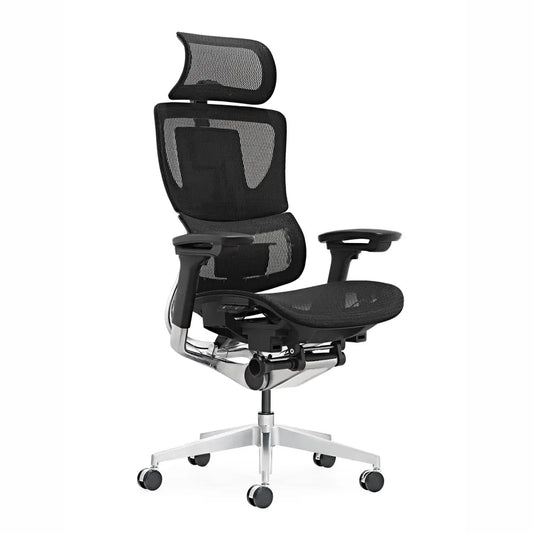 HKM-863571 Ergonomic Swivel Office Chair with High Back and Mesh Design, Model SM008ED-A