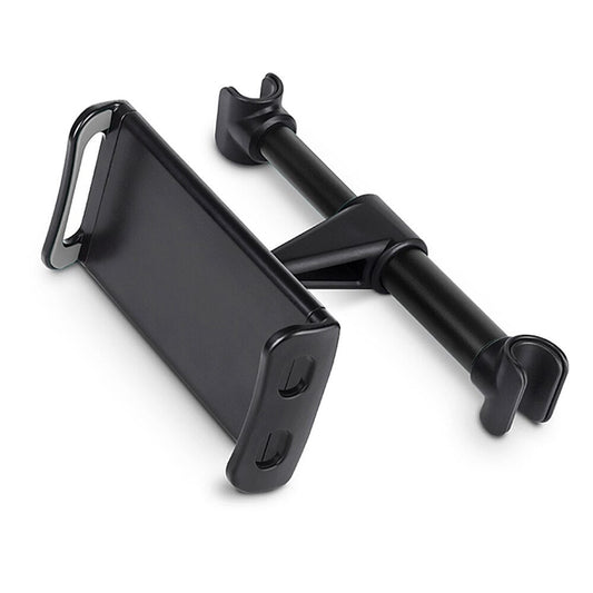 HKM-864979 Universal Space Aluminum Alloy Car Headrest Phone Navigation Holder with Strong Magnet