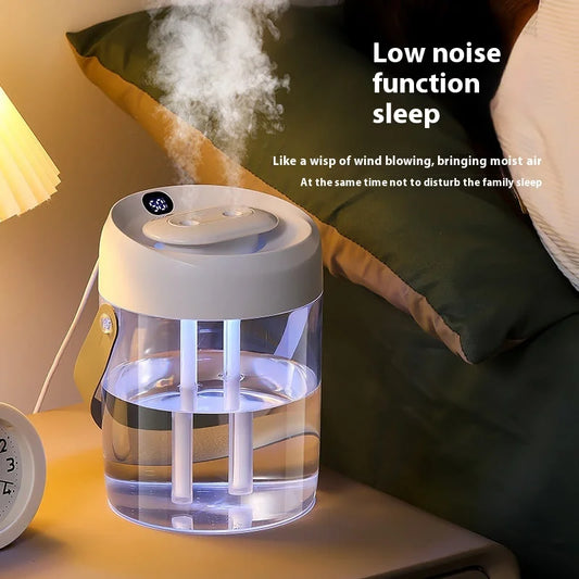 HKM-865619 Large Capacity Ultrasonic Humidifier with USB Power and Digital Display for Home and Office