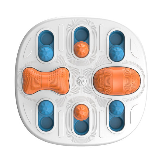 HKM-8662333 Slow Feed Licking Plate for Pets - Durable Plastic Busy Disk, 34.5x34.5x5.5 cm