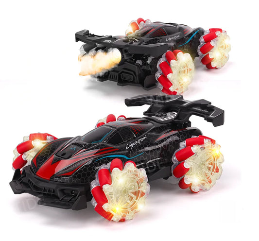 HKM-869395 4WD 2.4G Remote Control Drift Car with Gesture Sensing, High-Speed Features, Smoke, Music & Lights