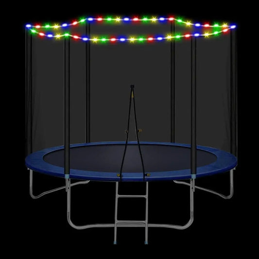HKM-871315 Outdoor Round Jump Trampoline with Water Sprinkler and Safety Net, Available in Sizes 6FT to 16FT