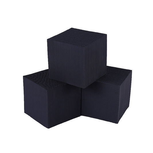 HKM-871699 Activated Carbon Cube for Fish Tank Water Purification Filter - Honeycomb Shape, Multiple Sizes Available