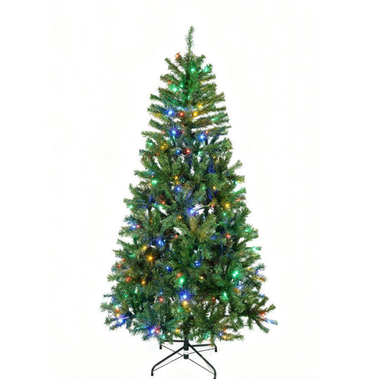 HKM-873299 Artificial Christmas Tree with Colorful Lights - Various Heights Available (4.5FT, 6FT, 7.5FT, 9FT)