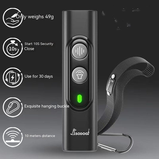 HKM-8747581 Portable Ultrasonic Dog Repellent Device with 10m Range for Cats, Snakes, and Mice