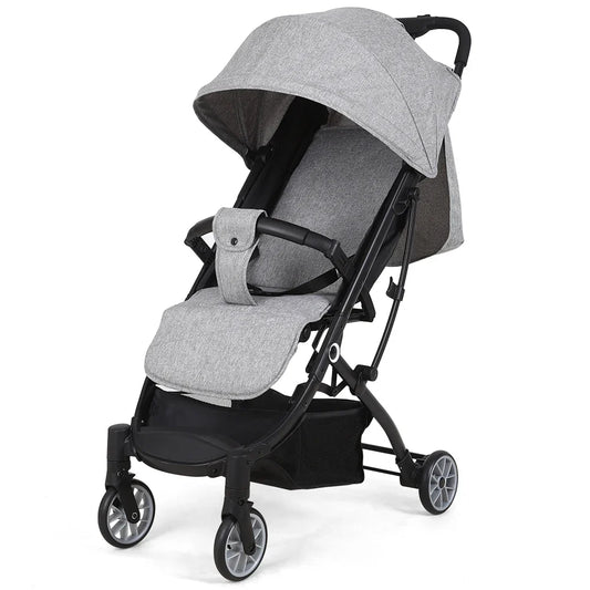HKM-876819 Lightweight Multifunctional One-Hand Folding Stroller with Steel Frame for Easy Baby Transport