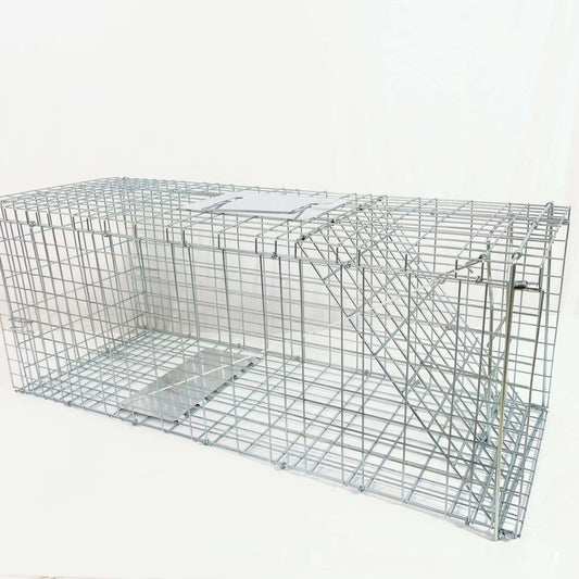 HKM-8780349 Foldable Fully Automatic Cat Trap Cage with Galvanized Steel, Multiple Sizes Available