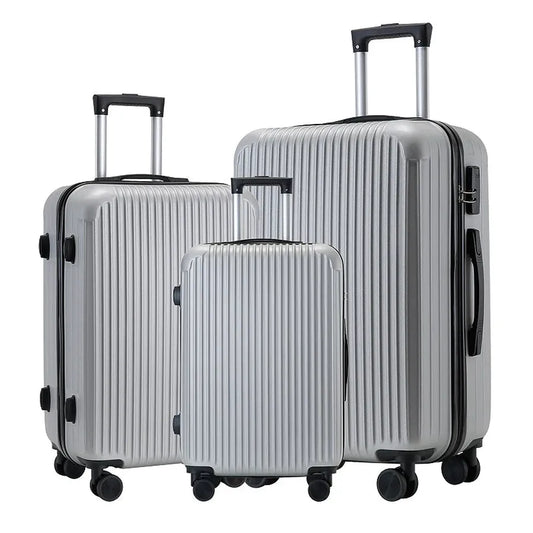 HKM-878163 Stylish Lightweight Trolley Suitcase Travel Set in Durable ABS Material