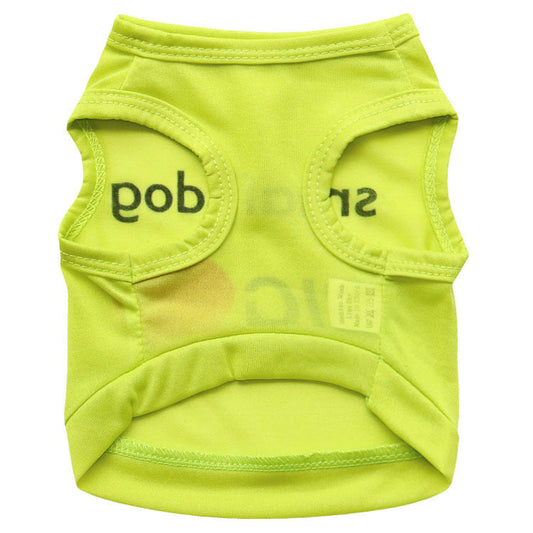 HKM-8785213 Small Dog Polyester Casual Vest - Heat and Abrasion Resistant, Available in Multiple Colors and Sizes