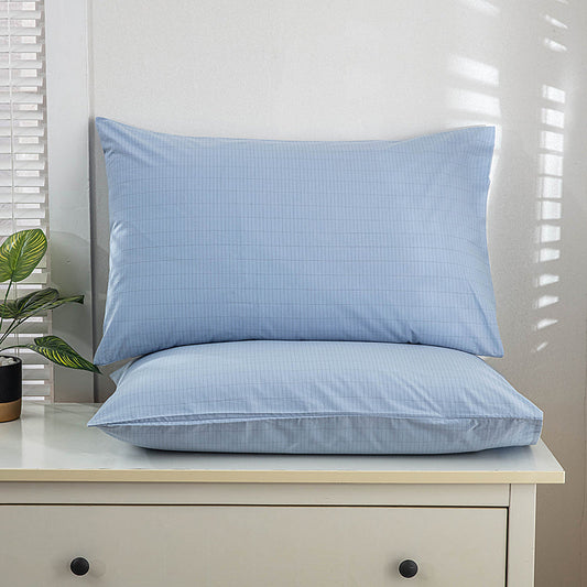 HKM-882195 Earthing Pillowcase in Blue or Green - Antibacterial Silver Fiber, Pure Cotton, Anti-Static, 51x76cm