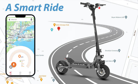 HKM-884883 YUME Swift 250W Electric Scooter with 10-Inch Wide Wheels, Smart Sensor, 37-Mile Range, and Foldable Design