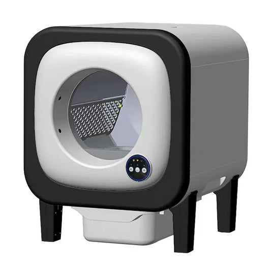HKM-888595 Automatic Self-Cleaning Cat Litter Box with AI Camera and App Control
