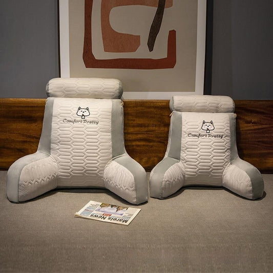 HKM-890195 Cartoon Ice Silk Lumbar Support Pillow - Adorable Animal Designs in Multiple Colors
