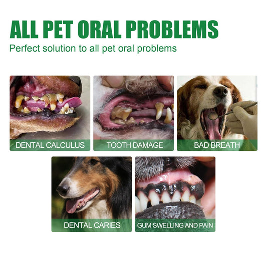 HKM-8915773 Pet Teeth Deodorant Spray for Halitosis Removal and Oral Cleaning - 30ml