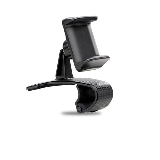 HKM-895955 Dashboard Phone Holder for 4-6.2 Inch Devices - Multifunctional Support Clip in Black and Red