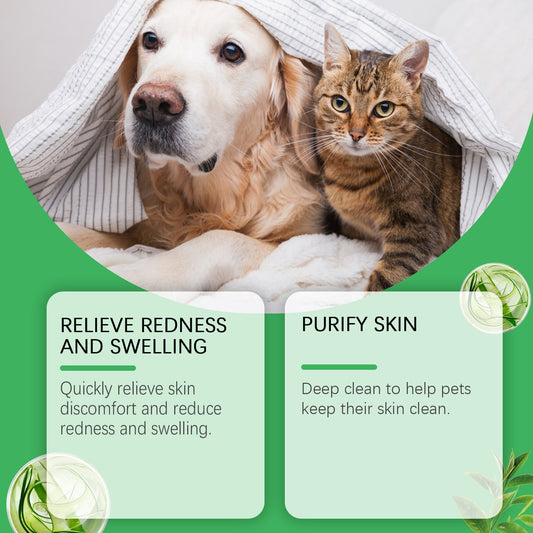 HKM-8981309 Pet Neck Cream for Healthy Skin and Coat, 25g with Aloe, Ginger, Tea Tree Oil, Marigold, and Ganoderma Extract
