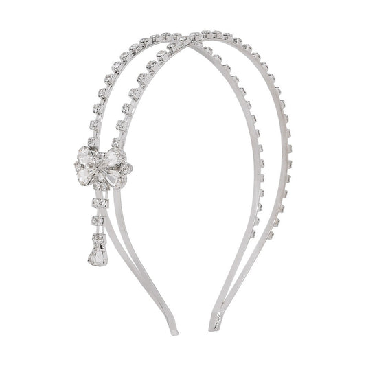 HKM-898771 White Alloy Geometric Hair Headband for Women
