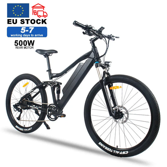 HKM-899667 27.5 Inch Electric Mountain Bike with 500W Motor and 21 Speed Gear System