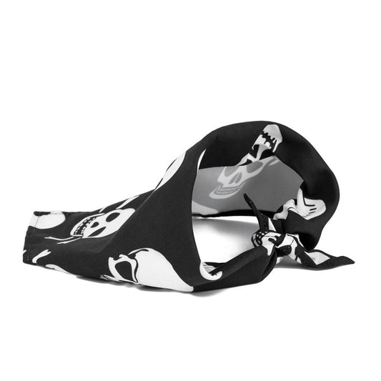 HKM-9052349 Halloween Skull Dog Slobber Towel - Polyester Triangle Scarf for Dogs
