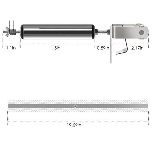 HKM-9077949 Rolling Mouse Trap with 19.69in Ramp for Effective and Humane Rodent Control