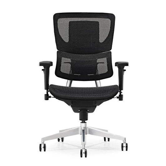 HKM-909651 Executive Mesh Office Chair with Headrest and Swivel Base for Computer and Conference Use