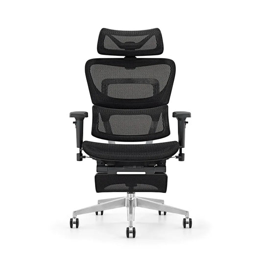 HKM-913619 Ergonomic Black Mesh Tilting Reclining Swivel Desk Chair for Office Use