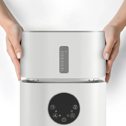 HKM-914195 H13 True HEPA Air Purifier with Humidifier for Allergies and Pet Hair in Home Environments