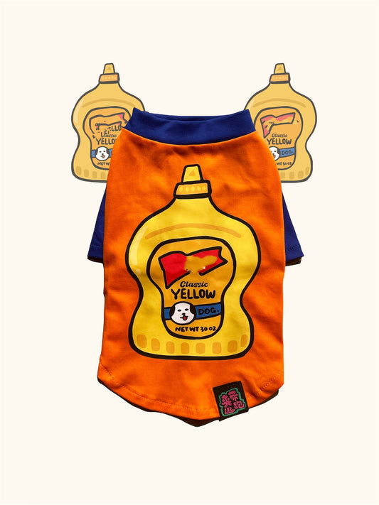 HKM-9159357 Thin Style Pet Apparel for Dogs and Cats in Fun Canned Food Prints