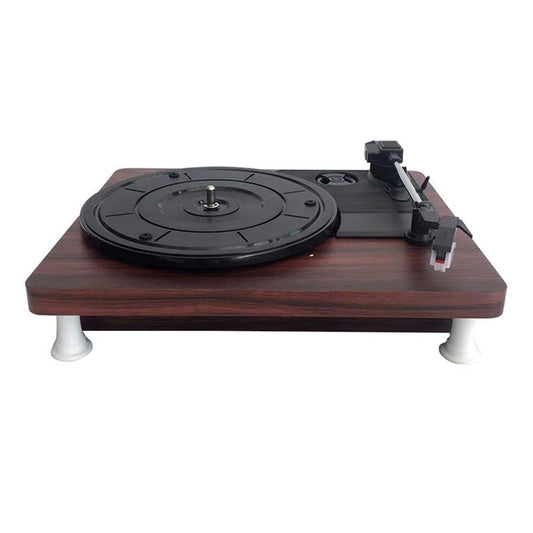 HKM-915987 Stylish Record Player Phonograph with External Amplifier Compatibility