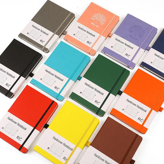 HKM-916435 A5 PU Leather Hardcover Notebook with Customisable Options and Lined Pages