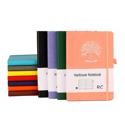 HKM-916435 A5 PU Leather Hardcover Notebook with Customisable Options and Lined Pages