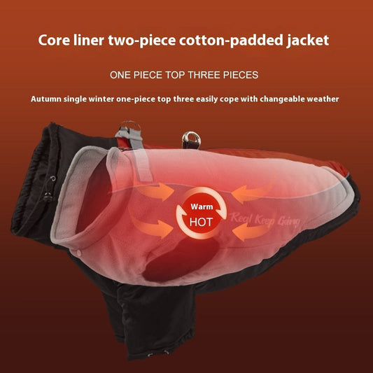 HKM-9168957 Warm Polar Fleece Liner Jacket for Dogs and Cats - Available in Various Colors and Sizes