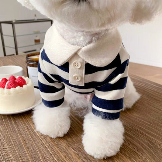 HKM-921427 Pomeranian Poodle Dog Clothing in Pink, Navy Blue, and Red - Various Sizes Available