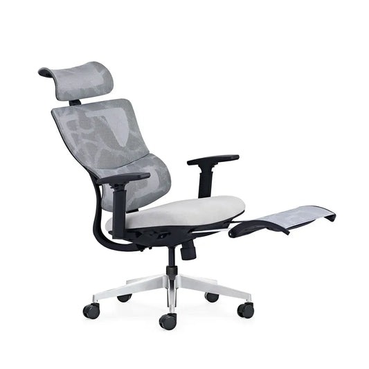 HKM-923347 Ergonomic Mesh Computer Chair with Adjustable 3D Headrest and Footrest