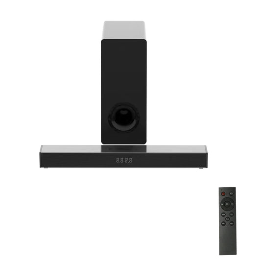 HKM-926355 2.1 Channel Sound Bar with Subwoofer - Wireless Home Theatre Sound System for TVs