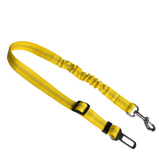 HKM-9278141 Adjustable Dog Car Seat Belt Towing Rope - Nylon Safety Harness for Pets, 50CM-84CM, Multiple Colors Available